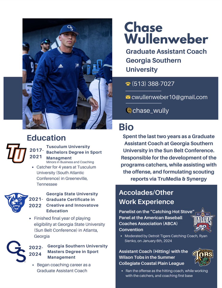 Looking for a coaching opportunity within the collegiate/professional field…

Open to all inquiries, reach out via DM, Text/Call, or Email (all shown below)