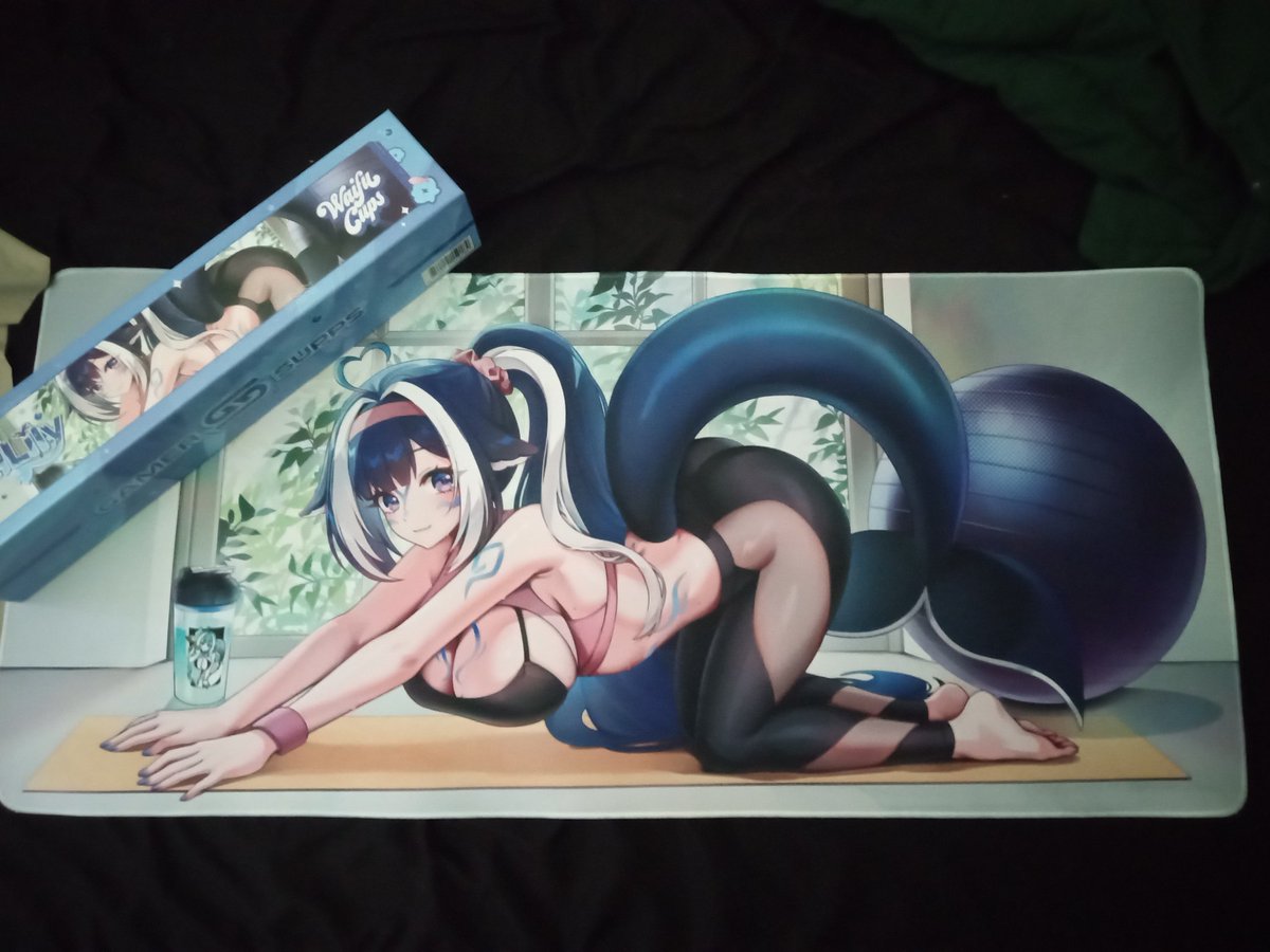 GenHendon's tweet photo. This is the greatest playmat I now have @shylilytwitch @GamerSupps https://t.co/0AlIjo9kjZ