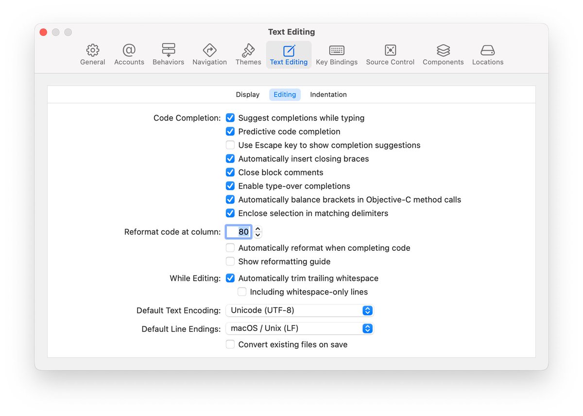KyleSwifter's tweet photo. Following IDELanguageModelKit.framework, I found a UserDefaults which can pretend we have such function 🤣
The command ⬇️
```shell
defaults write -app Xcode IDEModelAccessOnDeviceAvailabilityOverride ready
``` https://t.co/qUtW9TK50D