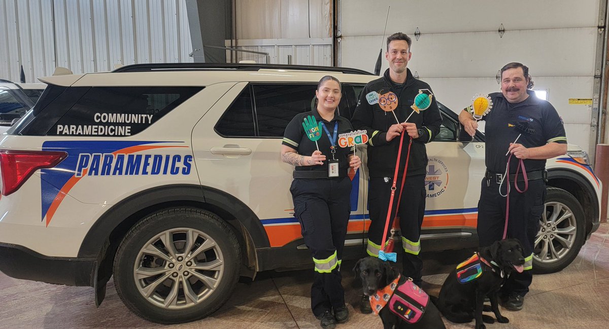 MHSW_Mobile Integrated Health Program (@mhsw_mih) on Twitter photo Congratulations to Michelle, Joel, and Chad from our <a href="/MedavieWest/">Medavie Health Services West</a> Saskatoon team on the completion of their #CommunityParamedic Adavanced Certificate from <a href="/SaskPolytech/">SaskPolytech</a> earlier this spring!
#MobileIntegratedHealth Congratulations to Michelle, Joel, and Chad from our <a href="/MedavieWest/">Medavie Health Services West</a> Saskatoon team on the completion of their #CommunityParamedic Adavanced Certificate from <a href="/SaskPolytech/">SaskPolytech</a> earlier this spring!
#MobileIntegratedHealth