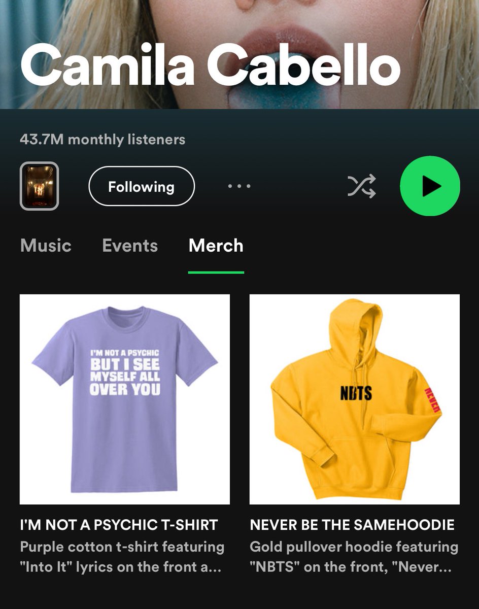 Where’s the new merch <a href="/CamilaAccess/">Camila Access</a>