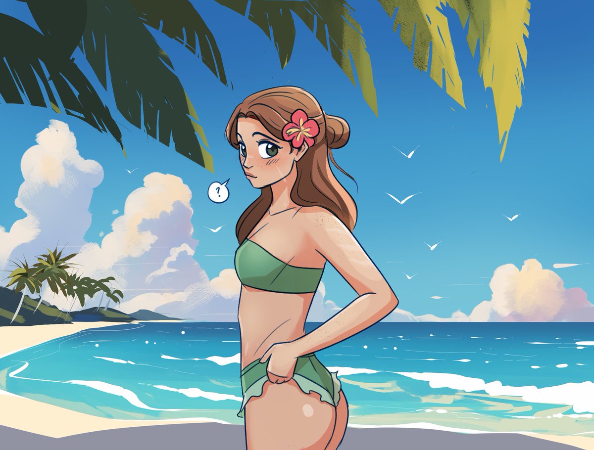 Beach day!! I colored in a lovely lineart drawing of Varel from the amazing @/shyranno! and then also drew a background (which i heavily referenced)

[star wars oc, oc varel]