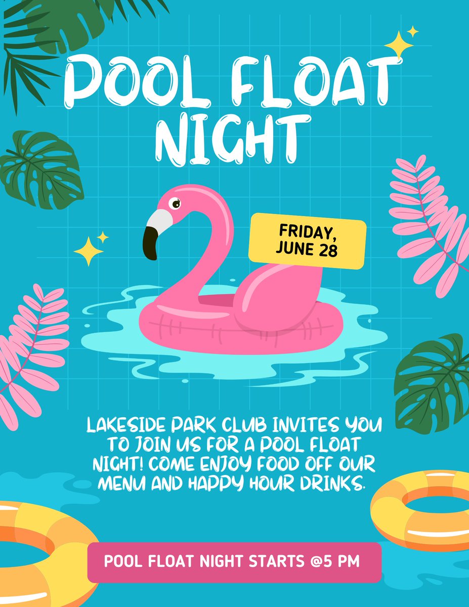 lpc1896's tweet photo. Join us for Pool Float Night on Friday, June 28. Starting at 5pm you can enjoy happy hour drinks and food items off of out menu. We hope to see you there! https://t.co/CY17KAs8Nv