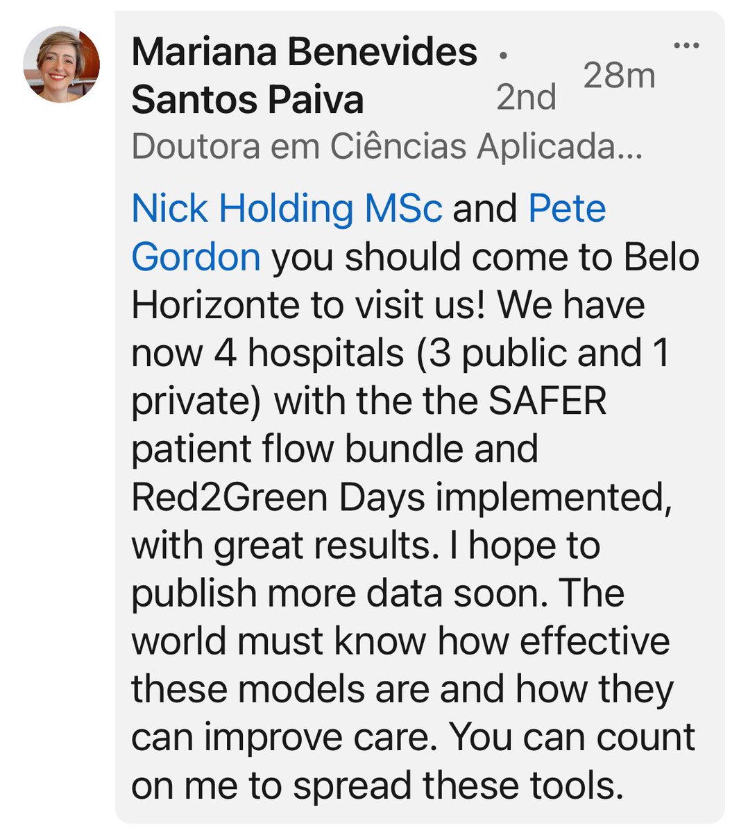 Nick Holding 💙 (@wolvesboy) on Twitter photo Kind of blown away by this post over on LinkedIn. To think where SAFER started and is now helping patients in multiple hospitals in Brazil. Who’d have thought it <a href="/PeteGordon68/">Pete Gordon</a> 🤯🇧🇷
linkedin.com/posts/nick-hol… Kind of blown away by this post over on LinkedIn. To think where SAFER started and is now helping patients in multiple hospitals in Brazil. Who’d have thought it <a href="/PeteGordon68/">Pete Gordon</a> 🤯🇧🇷
linkedin.com/posts/nick-hol…