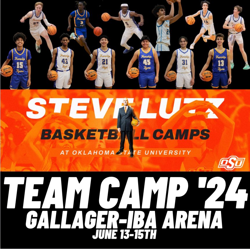 Frenship Boys Basketball (@boysfrenship) on Twitter photo 🏀TEAM CAMP’24🏀
Excited to attend <a href="/OSUMBB/">OSU Cowboy Basketball</a> team camp this weekend!
<a href="/HubCityPrepsLBK/">HubCityPreps.com</a> 🏀TEAM CAMP’24🏀
Excited to attend <a href="/OSUMBB/">OSU Cowboy Basketball</a> team camp this weekend!
<a href="/HubCityPrepsLBK/">HubCityPreps.com</a>
