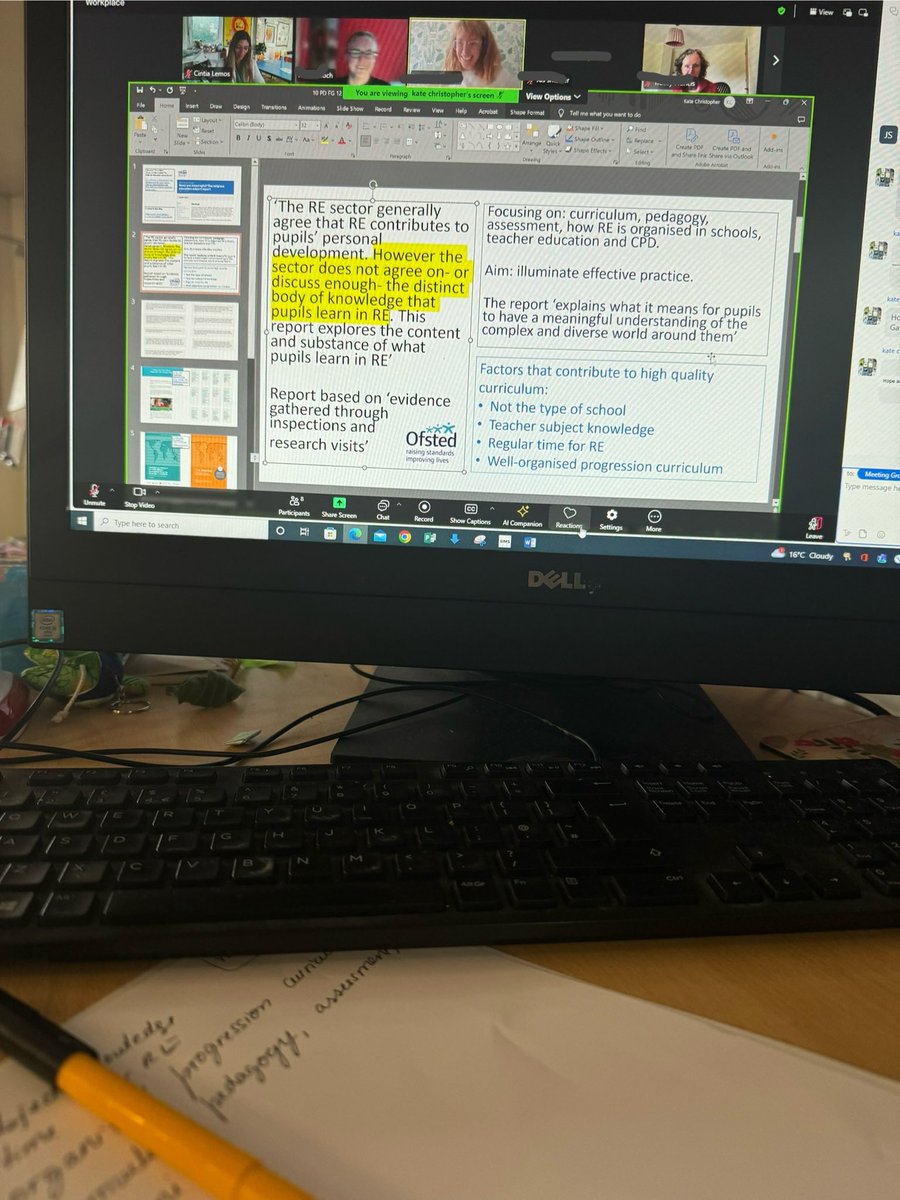 Miss_C_Lemos's tweet photo. Great discussions in our focus group today on the latest Ofsted report, on improving RE:ONLINE and the @culhamstgabriel’s E-learning programme. Valuable insights on supporting teachers' subject knowledge and pedagogy for quality RE. https://t.co/gVQ9rMqiWE
#Education #RETeaching https://t.co/QSMoeEvHVI