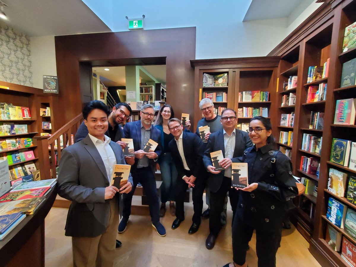 Counselpa's tweet photo. The Counsel team joined @JohnDelacourt yesterday evening to celebrate the release of his novel, 'The Black State'. Congratulations, John! https://t.co/8oyN9drfgF