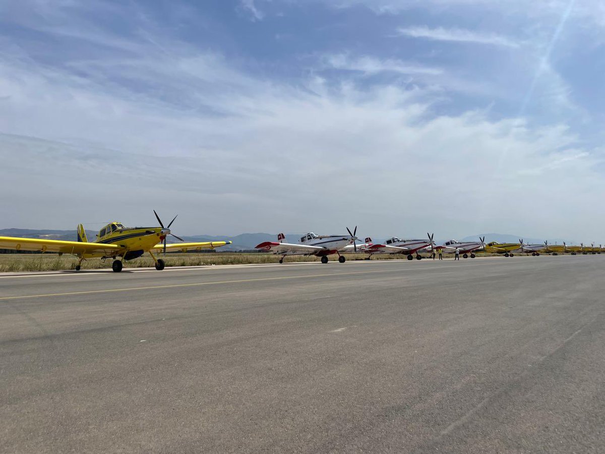 OmarDiazFerrar1's tweet photo. Próximos a comenzar nuestra segunda temporada  en Argelia!! Este año con 12 aviones hidrantes, 7 propios más la operación de 5 aeronaves extranjeras a nuestro cargo https://t.co/aIL7ZMSnJY