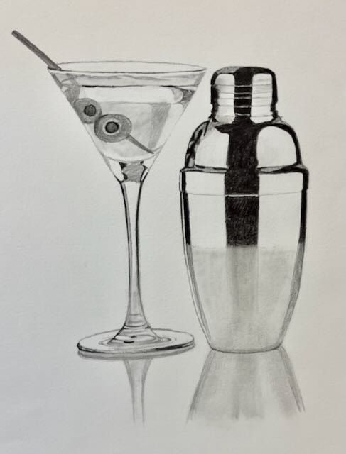 Just 3 spaces left - starts Monday! Explore the secrets of rendering glass &amp; metal in graphite pencil.  Jonathan will show you how to master the intricate techniques required to capture the luminosity of glass and the reflective brilliance of metal. 
buff.ly/3KDFstX