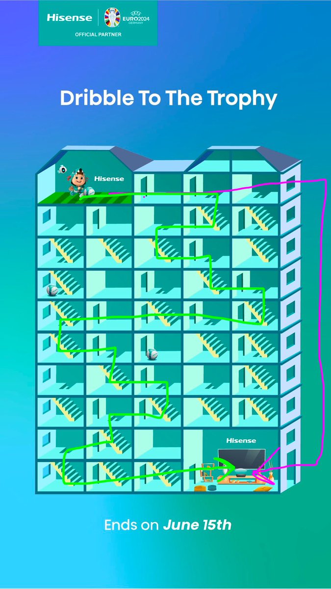 MichielRoest1's tweet photo. @HisenseGlobal The shortest route would probably be the pink one, but I think you mean the green one 🤪 fingers crossed!! https://t.co/NTLnwZltEb