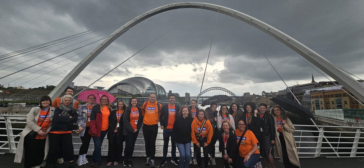 Lovely team <a href="/PIandMedNeg/">Irwin Mitchell Personal Injury & Med Neg</a> walk along the Quayside this afternoon for <a href="/DayOneTrauma/">Day One Trauma Support</a> 100km in June challenge! Shame the weather didn’t get the memo! 🧡