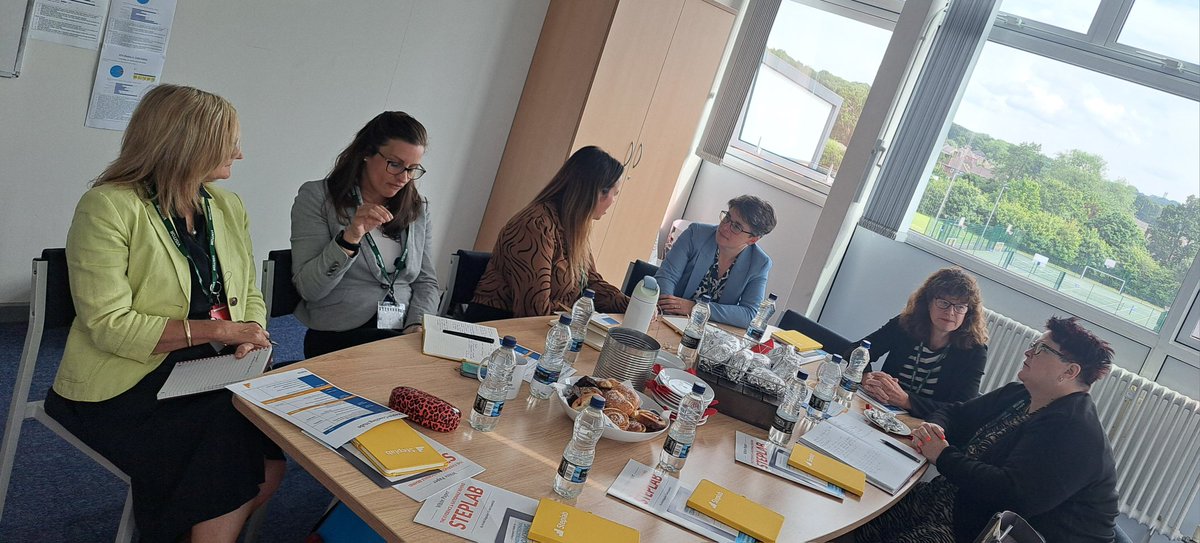 LisaHarmsDrama's tweet photo. Another fantastic day @TeamFHES discussing  teacher development during our 4th @Steplab_co hub visit this year! Thank you to all our guests for coming and your contributions. https://t.co/nXqdxCxGAm
