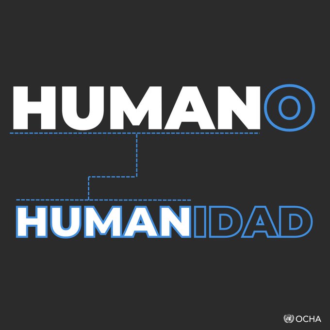 OCHA_Venezuela's tweet photo. Las organizaciones humanitarias en 🇻🇪 y el 🌎 trabajan a diario para prevenir y aliviar las necesidades de las personas, donde se encuentren, como única prioridad.

Todas y todos podemos aportar para mantener lo “HUMANo” en “HUMANidad” 💙. #principioshumanitarios https://t.co/akhH3c96aX