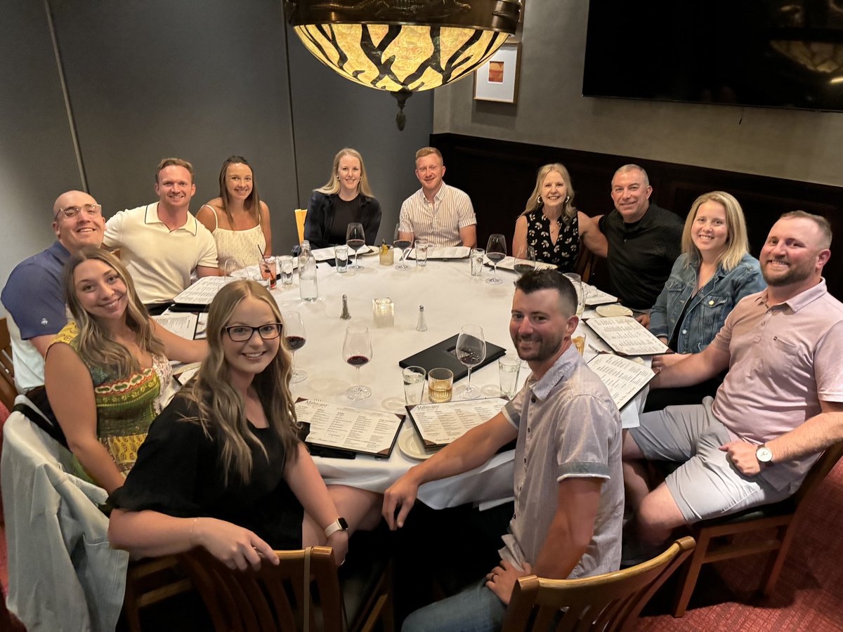 sleinenmeyer's tweet photo. We had a fantastic weekend with all of the our girls and spouses. Big shout out @TimTmeyer for organizing.  You are the best! https://t.co/KzENkhugqd