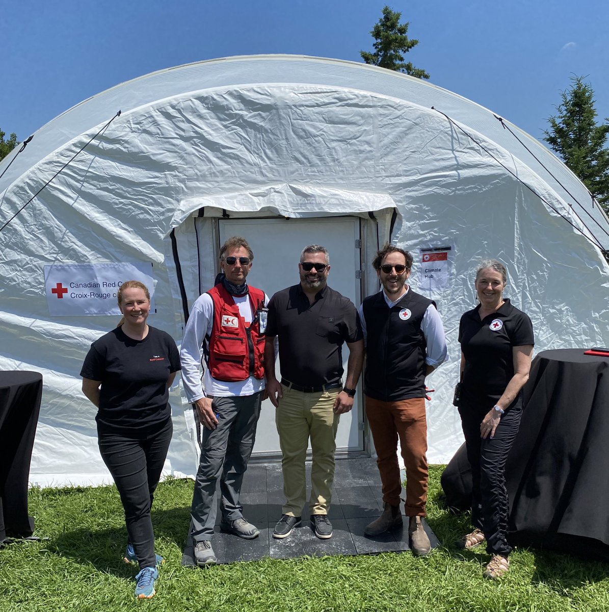 I was invited by <a href="/redcrosscanada/">Canadian Red Cross</a>  for a tour at their mobile Emergency Response site. <a href="/CNRailway/">Canadian National</a> in addition to announcing $10 million for disaster relief efforts, invests in communities through which it operates including training first responders for rail related events.