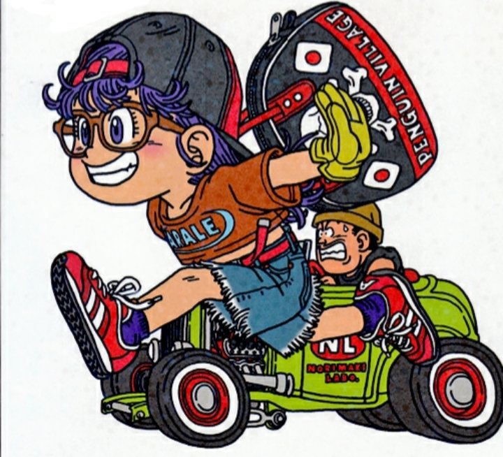 cut_slump's tweet photo. In 2006 kanzenban editions of Dr. Slump were released and featured new cover art drawn by Toriyama. https://t.co/6FnxM76cst