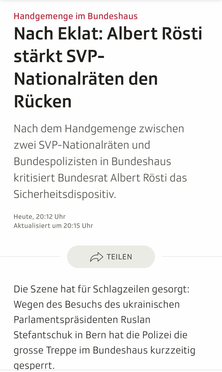 Wollen wir wetten: Blocher ist der Nächste im Zirkus - die Frage ist nur, vor welchem Mikrofon. 🤷‍♂️🤦🏻‍♂️ 
Wer hält dagegen?