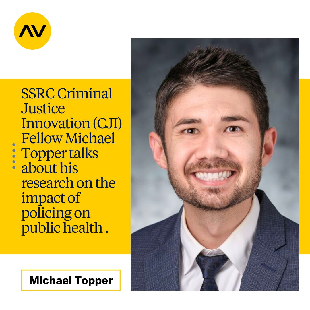 Arnold_Ventures's tweet image. In part four of our series profiling @ssrc_org's new Criminal Justice Innovation Fellows, @MichaelTopper15 talks about his research on police retention, use of force, and technology. 

Read it here: bit.ly/3x4qRVr