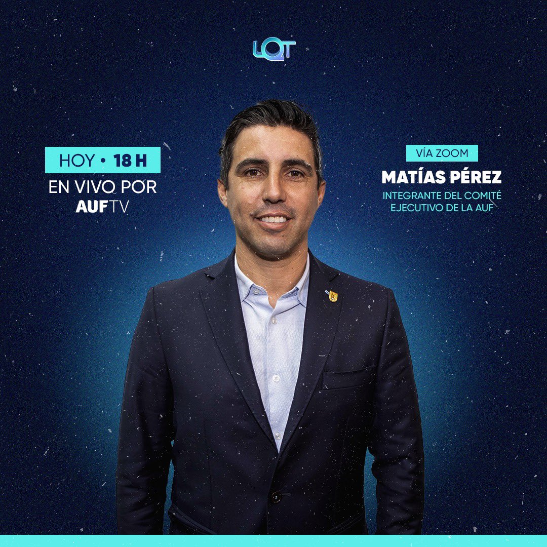 🇺🇾 𝐋𝐐𝐓 𝐝𝐞 𝐒𝐞𝐥𝐞𝐜𝐜𝐢𝐨́𝐧

Hoy, desde las 18h, también hablará <a href="/matiasomarperez/">Matías Pérez Laborda</a>, Integrante del Comité Ejecutivo de la <a href="/AUFOficial/">AUF</a>.

Toda la actualidad de la Celeste en la preparación para la Copa América.

📺 AUF.tv