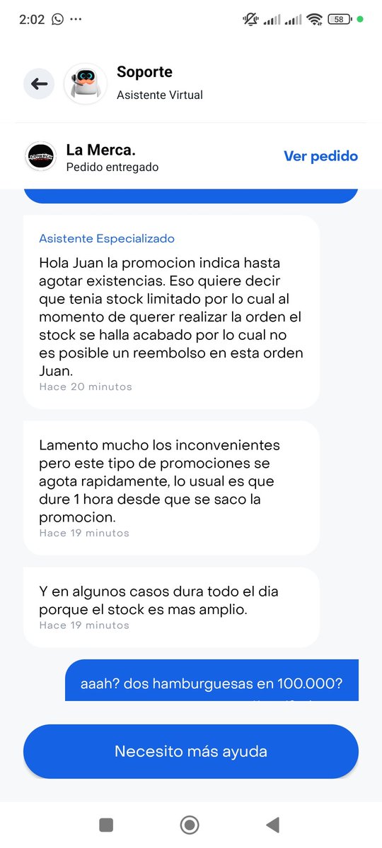 palapius's tweet photo. @sicsuper @RappiColombia acaba de robarme $50.000 con una promoción que sigue vigente en el restaurante y que al momento de pagar daba un total de $53.000, pero al entregar el pedido me duplicaron el cobro. Que la oferta era limitada aunque sigan aceptando pedidos y vale 49900 https://t.co/2beYPXfCuS