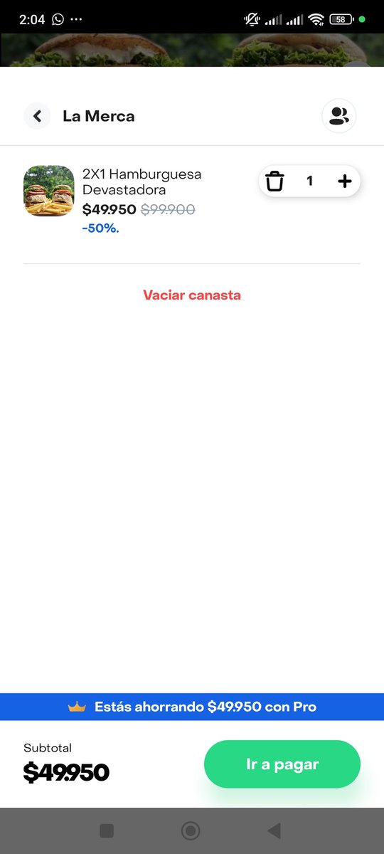 palapius's tweet photo. @sicsuper @RappiColombia acaba de robarme $50.000 con una promoción que sigue vigente en el restaurante y que al momento de pagar daba un total de $53.000, pero al entregar el pedido me duplicaron el cobro. Que la oferta era limitada aunque sigan aceptando pedidos y vale 49900 https://t.co/2beYPXfCuS