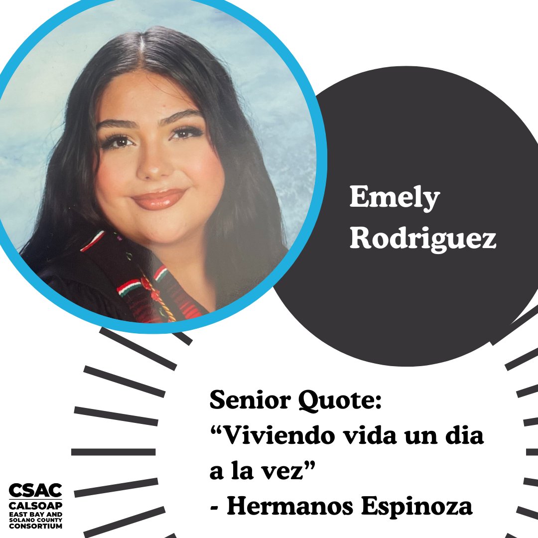 EBSCC_CalSoap's tweet photo. Congratulations and good luck to all our graduating seniors! Take a look at our senior spotlights for Life Academy and see what our students have to say about their experiences. #ebscc #ebc #csac #seniorspotlight #lifeacademy https://t.co/sfcdnnzRby