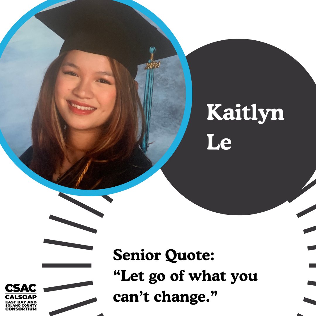 EBSCC_CalSoap's tweet photo. Congratulations and good luck to all our graduating seniors! Take a look at our senior spotlights for Life Academy and see what our students have to say about their experiences. #ebscc #ebc #csac #seniorspotlight #lifeacademy https://t.co/sfcdnnzRby