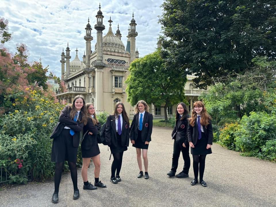 StRomerosCS's tweet photo. Today 6 of our talented female mathematicians in Year 9 went to Brighton Girls School to take part in the AMSP’s Maths Picnic competition. The girls represented the school beautifully, had a lot of fun and scored top marks in two of the rounds! #proudofourstudents https://t.co/mK7Loi5PoP