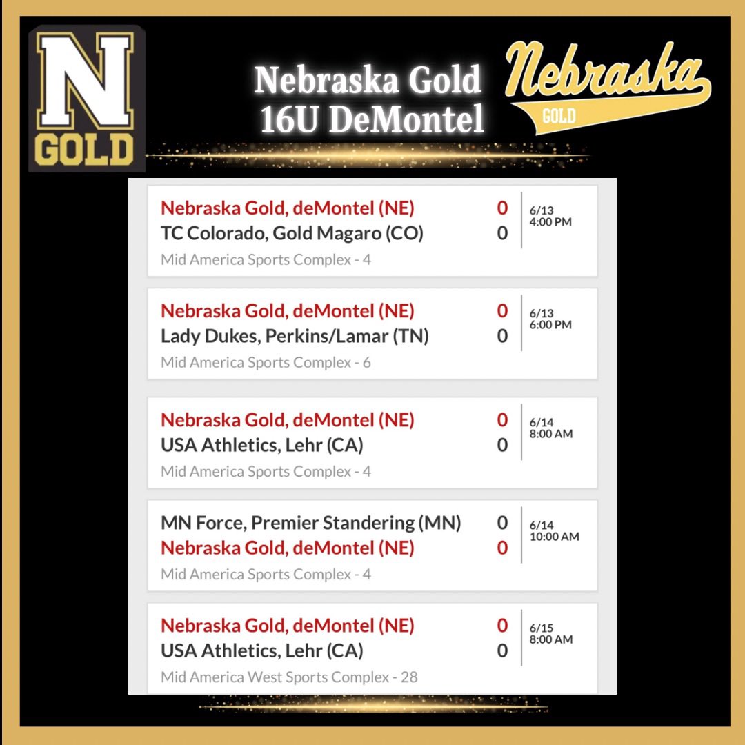 Nebraska Gold 16U tweet media