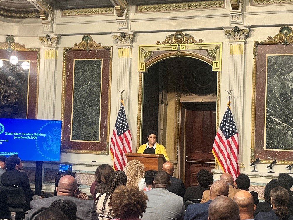 Ahead of Juneteenth, I was honored to speak with  Black state and local leaders. I am proud that the President’s Budget and economic plan, creates new opportunities for Black Americans and promotes equity. From housing to healthcare, we’re investing in all of America.