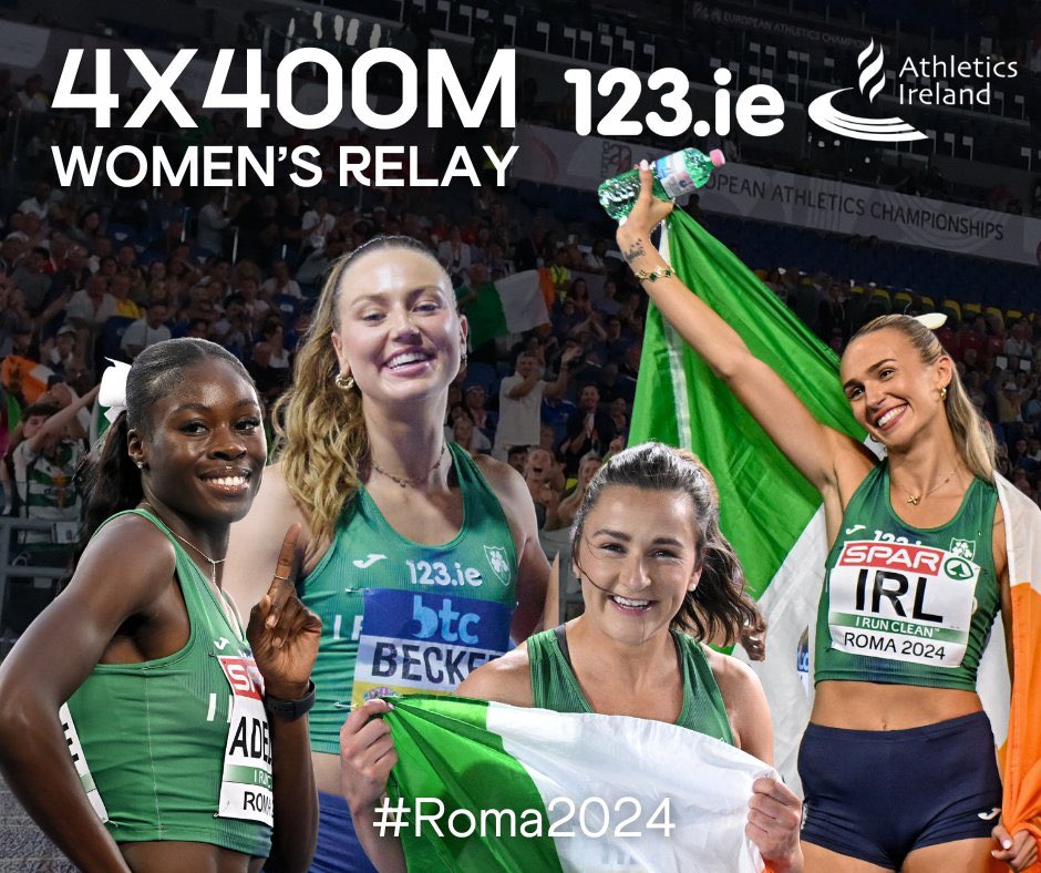 Sport Ireland (@sportireland) on Twitter photo The Irish 4x400m take SILVER 🥈in the European Final!!! 🤩
<a href="/irishathletics/">Athletics Ireland</a> | <a href="/TeamIreland/">Team Ireland</a> The Irish 4x400m take SILVER 🥈in the European Final!!! 🤩
<a href="/irishathletics/">Athletics Ireland</a> | <a href="/TeamIreland/">Team Ireland</a>