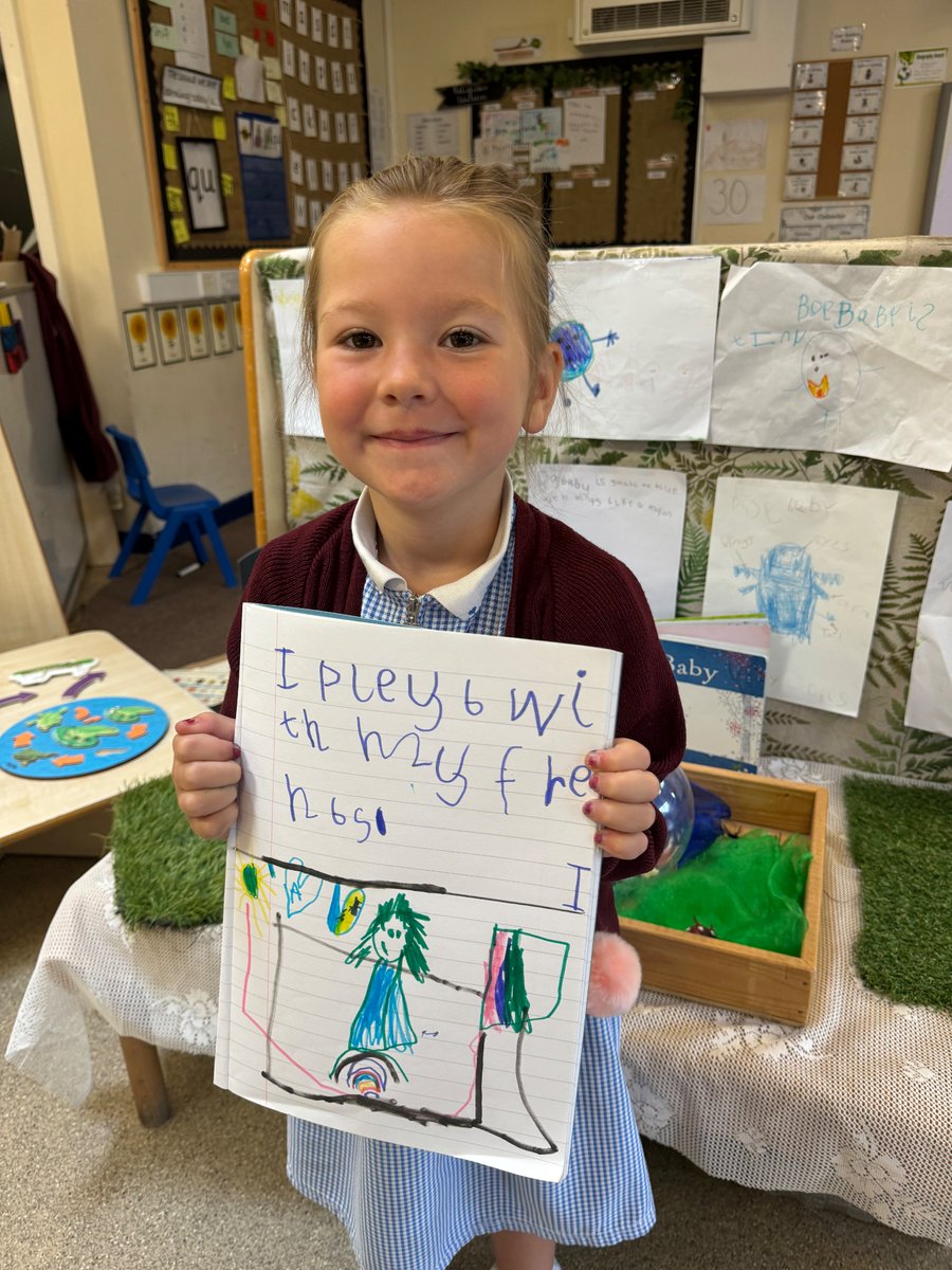 St_Andrew_Apost's tweet photo. Welcome back! π Reception have enjoyed sharing their half term news and tried hard write a sentence about it too. βοΈππ½ #SuccessfulSATA #SuccessfulEYFS #SuccessfulWriting https://t.co/Trj5eDgL92