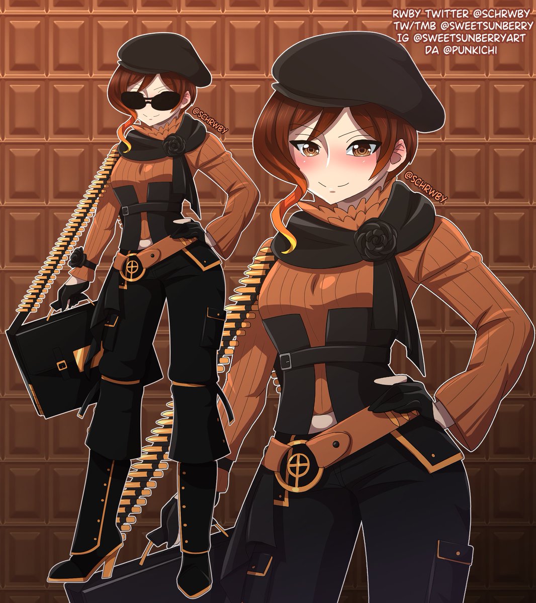 Schrwby's tweet image. I&apos;m a lil late, but happy bday to Coco~!
#rwbyfanart #cocoadel #rwby