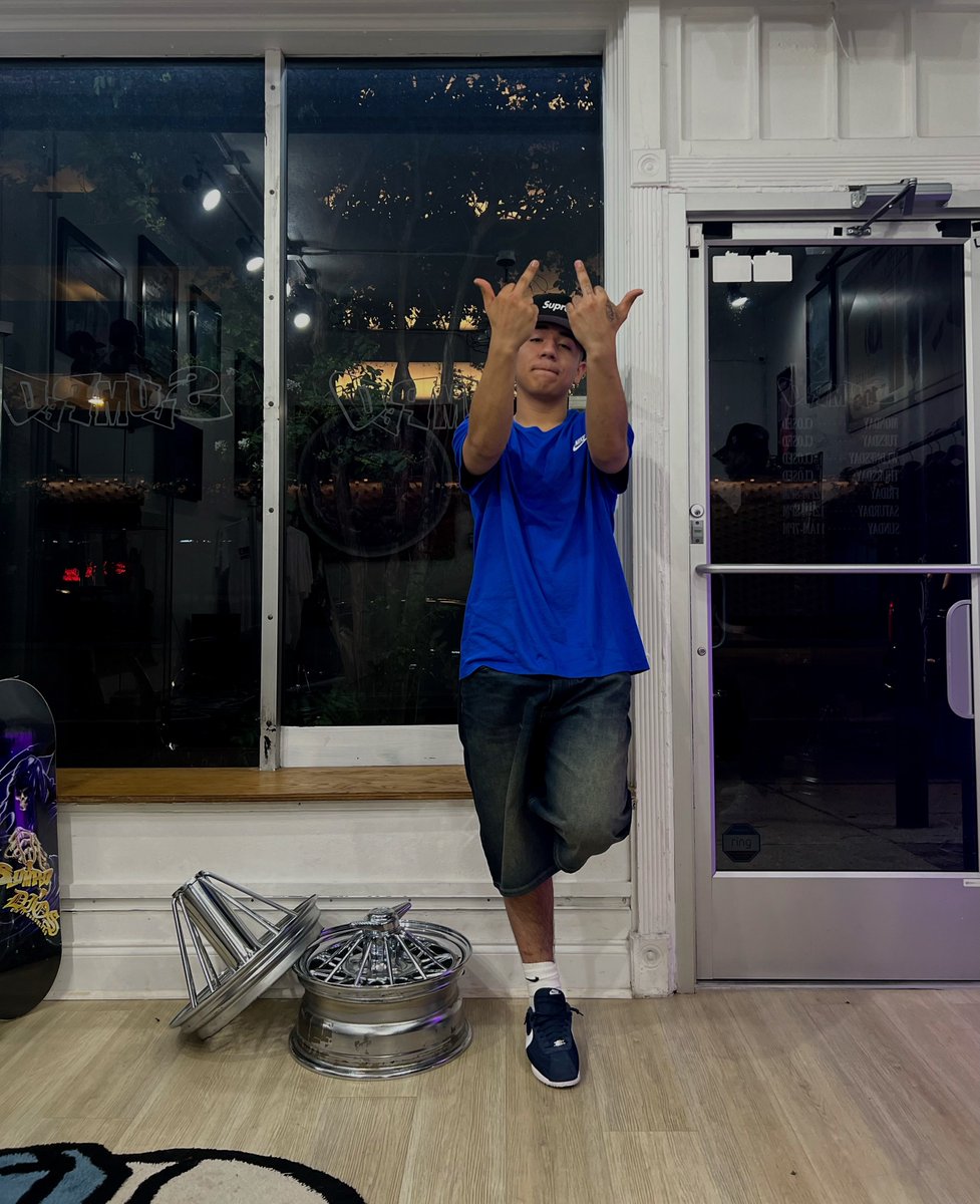 Chino Pacas pulled up to the shop