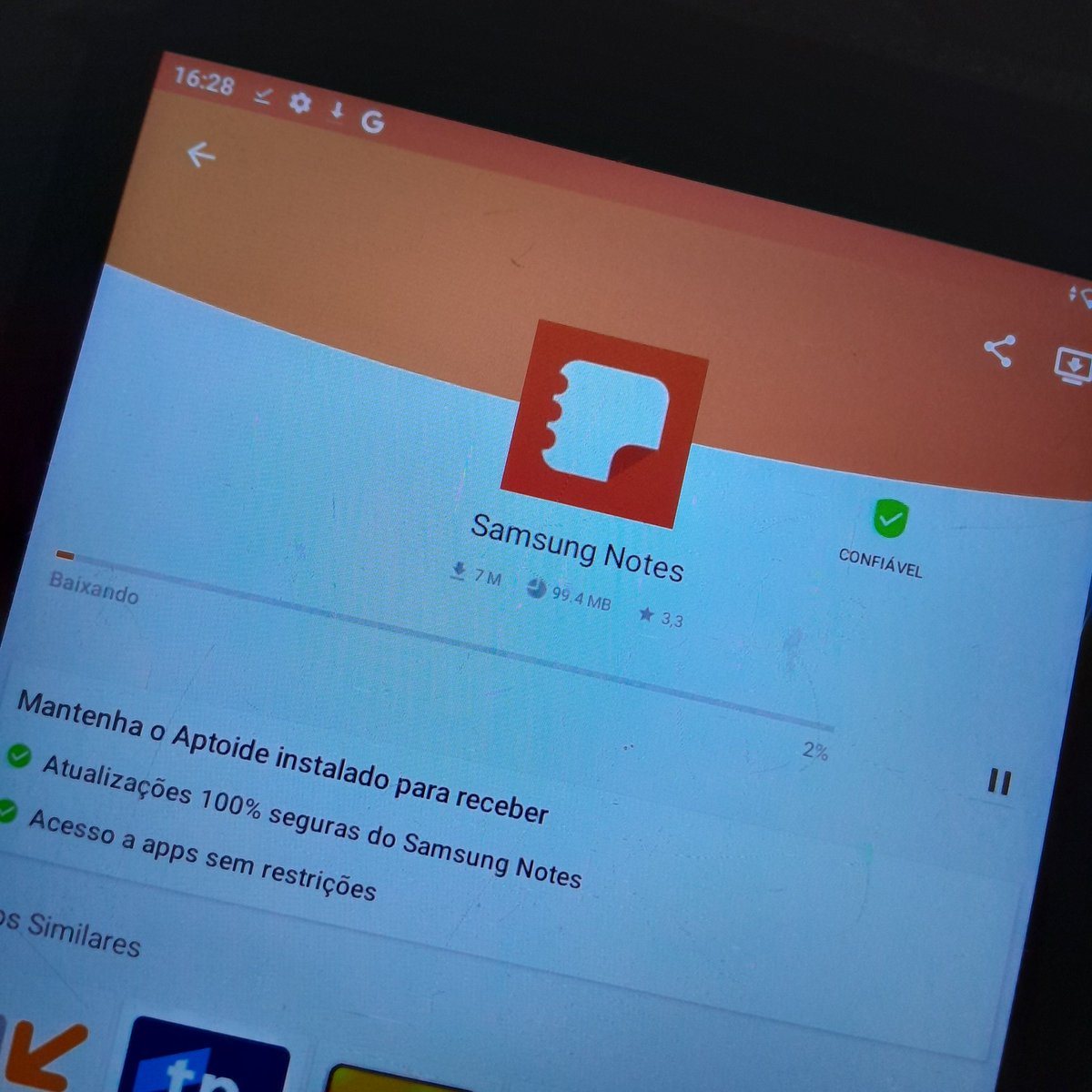 studybiaz's tweet image. tô tentando baixar no tablet da positivo, torçam por mim