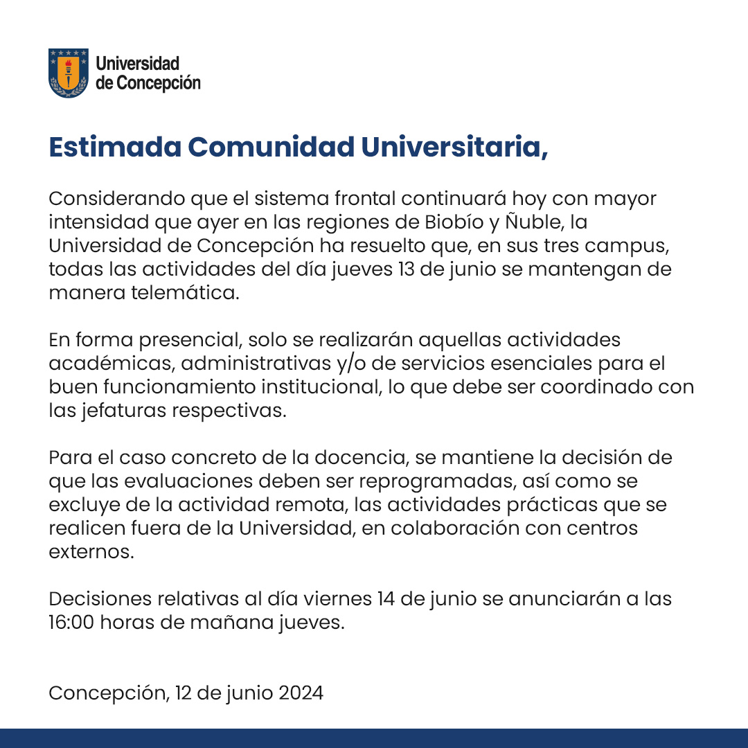 Universidad de Concepción tweet media