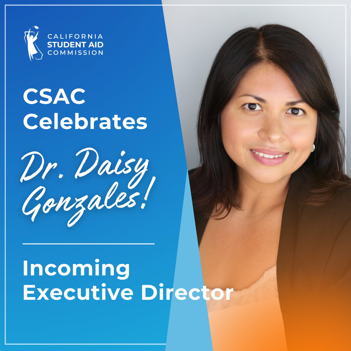 4CS would like to congratulate <a href="/daisygonzales/">Dr. Daisy</a> for her appointment as  the Executive Director of the California Student Aid Commission. We support Dr. Daisy as she leads the nation’s largest state financial aid system and continues to make strides for our CCC students!