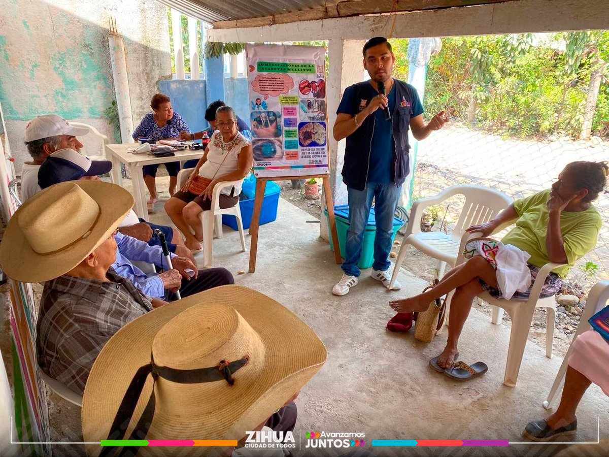Gob_Zihuatanejo's tweet photo. Las pláticas de salud para los adultos mayores son fundamentales para mejorar su calidad de vida. A través de estas sesiones, brindamos información vital sobre prevención, manejo de enfermedades y hábitos saludables. https://t.co/d35Zbq5BXq