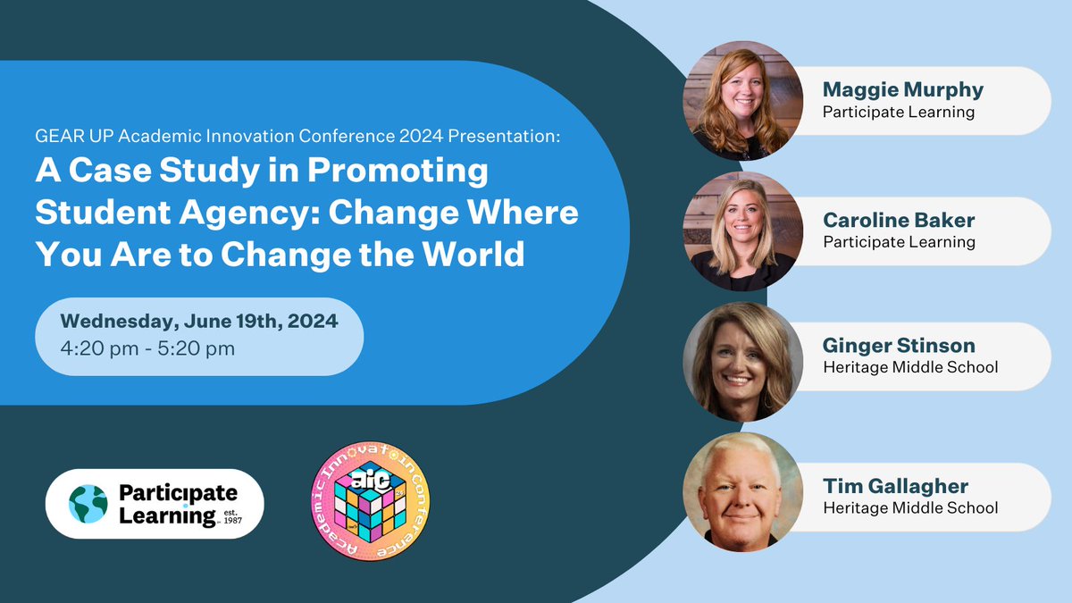 Participate Learning (@participatelrng) on Twitter photo Calling all <a href="/GEARUP_NCWest/">Appalachian GEAR UP</a> Academic Innovation Conference attendees—mark your calendars for these 3️⃣ impactful #GlobalEd sessions next Wednesday, June 19th!
🌎 10:10 am—Empowering Changemaker: The Global Leaders Teacher Fellowship
🌍 1:30 pm—Breakout Connection: Design Sprint Calling all <a href="/GEARUP_NCWest/">Appalachian GEAR UP</a> Academic Innovation Conference attendees—mark your calendars for these 3️⃣ impactful #GlobalEd sessions next Wednesday, June 19th!
🌎 10:10 am—Empowering Changemaker: The Global Leaders Teacher Fellowship
🌍 1:30 pm—Breakout Connection: Design Sprint