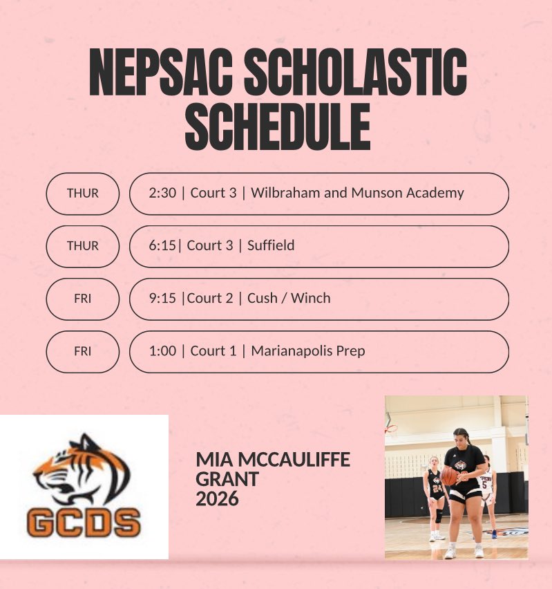 Mia Grant (@miagrant33) on Twitter photo So beyond excited to play with <a href="/GCDS_GirlsBball/">GCDS Girls Varsity Basketball</a> along with <a href="/stormkingschool/">Storm King School</a>!! Here’s our schedule!! So beyond excited to play with <a href="/GCDS_GirlsBball/">GCDS Girls Varsity Basketball</a> along with <a href="/stormkingschool/">Storm King School</a>!! Here’s our schedule!!