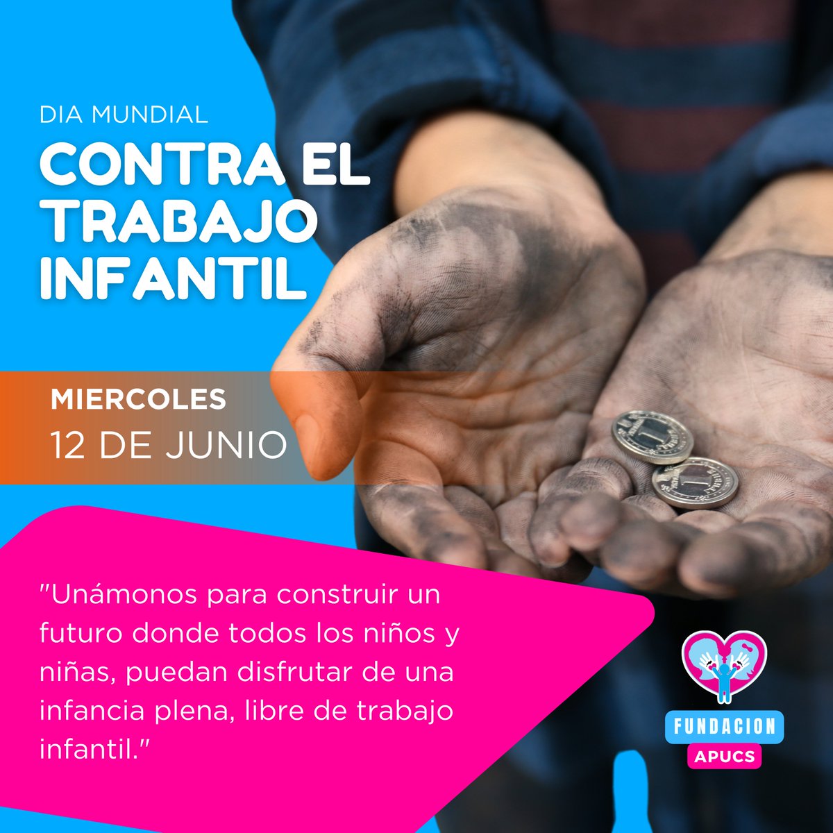 Hoy conmemoramos el Día Mundial contra el Trabajo Infantil, un momento para reflexionar sobre el impacto devastador que tiene el trabajo infantil en la vida de millones de niños en todo el mundo.