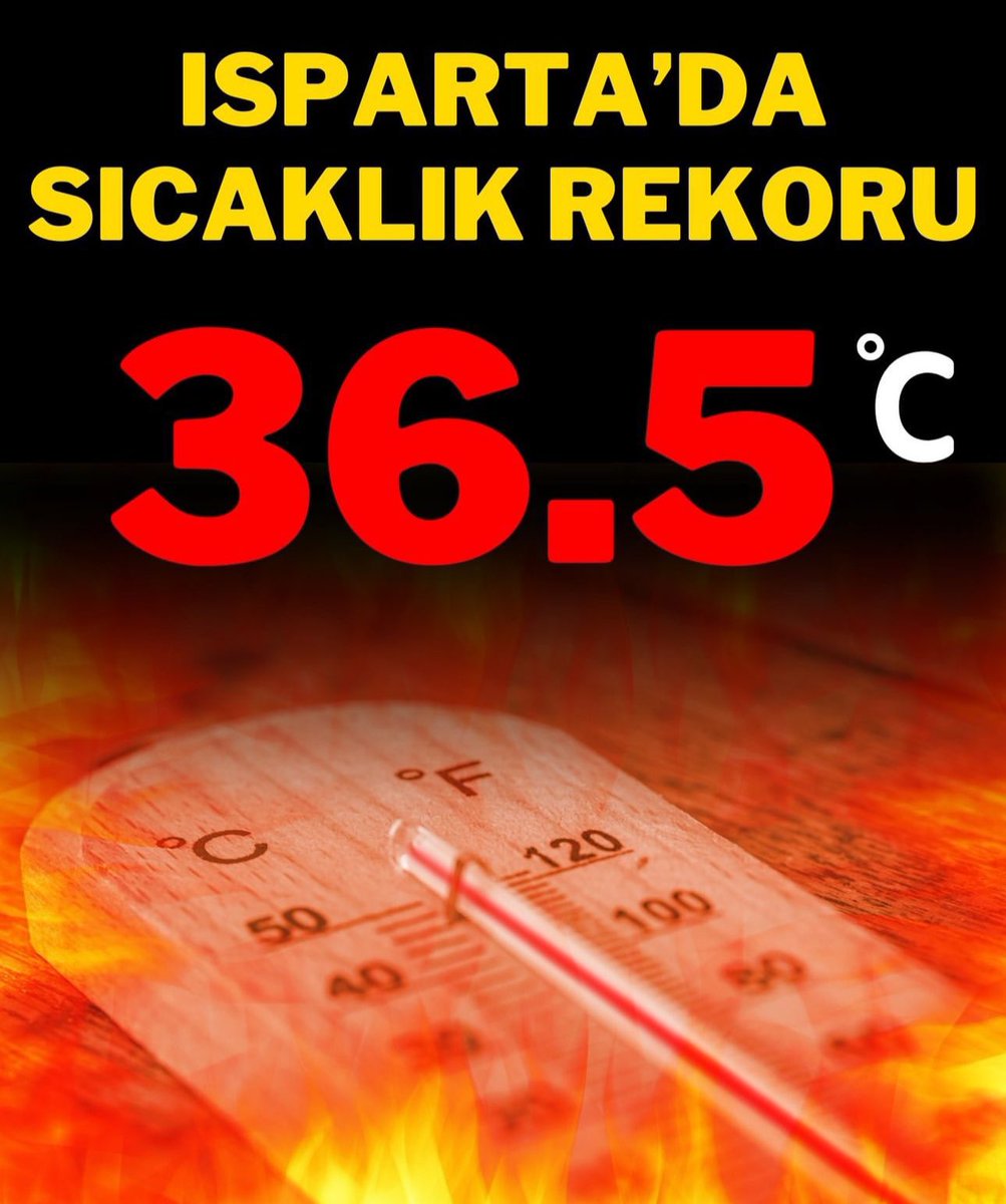 sdudebirgun's tweet photo. Ispartamız 2007’den yana Haziran ayındaki en yüksek sıcaklığı yaşıyor. https://t.co/TcyG3v2yNI