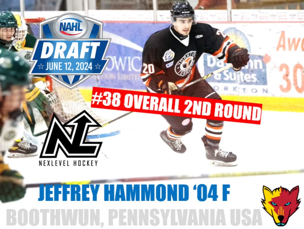 Congrats Jeff! 2nd Rounder to <a href="/NMIceWolves/">New Mexico Ice Wolves</a>. #LetsGo