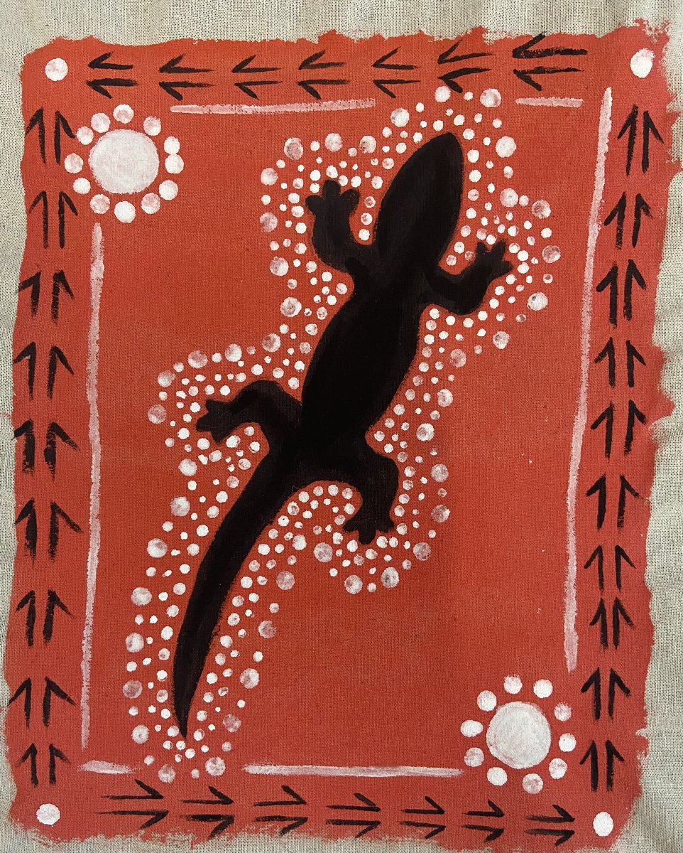BerwickMiddle's tweet photo. Year 8 - some lovely detail in these Aboriginal paintings. https://t.co/Ny78ZOt4yA