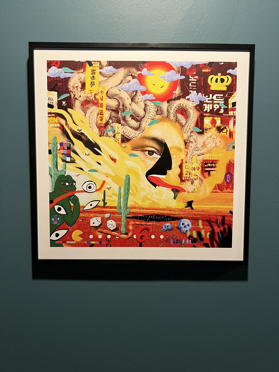 Abstract herb 1965 by <a href="/DrGrinspooon/">Herb</a> 

16x16 print looking amazing under the lights 
Proud to own the nft but gotta brighten my cave with more physical art 🤩 Thanks doc!