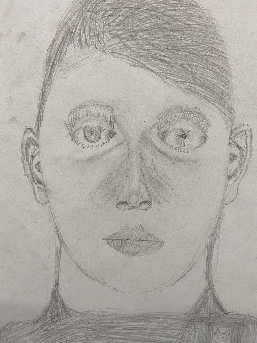 BerwickMiddle's tweet photo. Year 5 - self portraits. https://t.co/giaEm41Iot