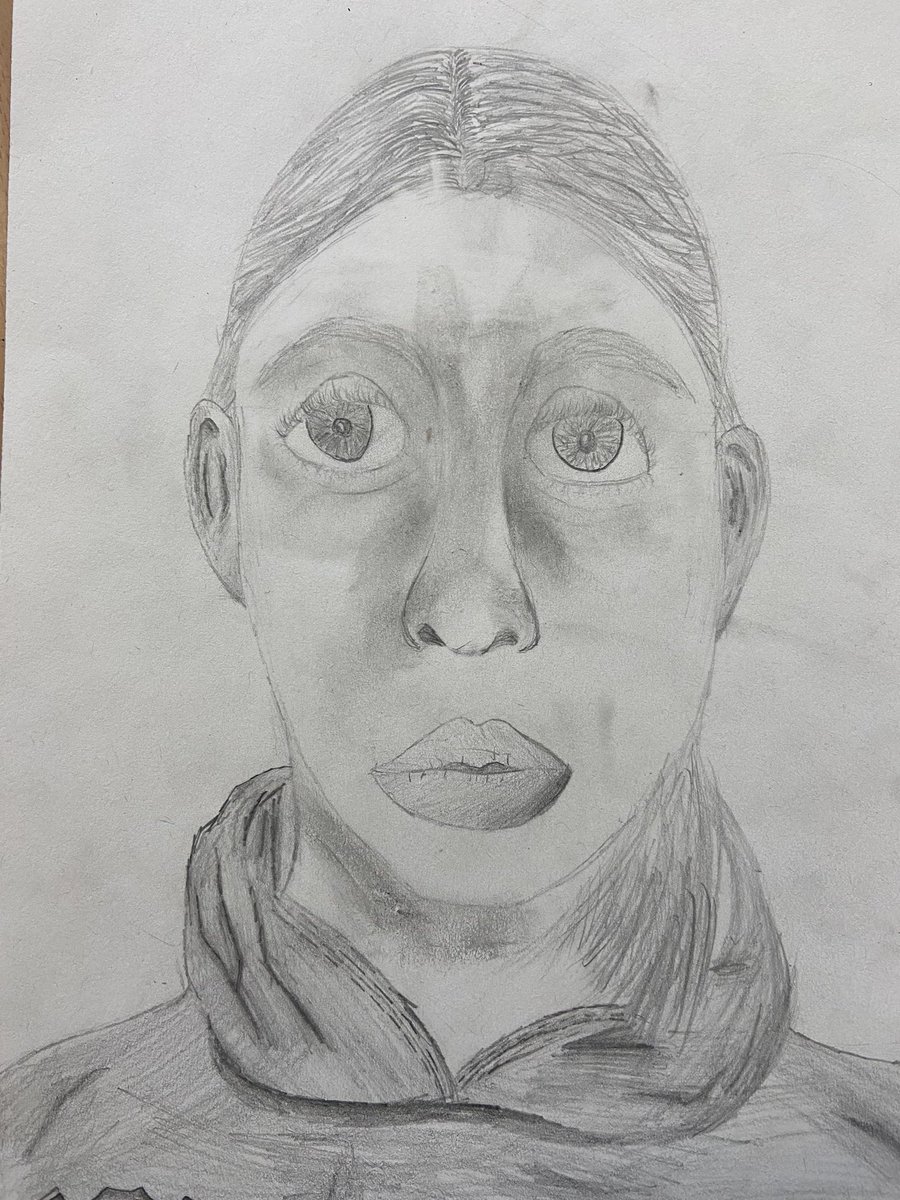 BerwickMiddle's tweet photo. Year 5 - self portraits. https://t.co/giaEm41Iot