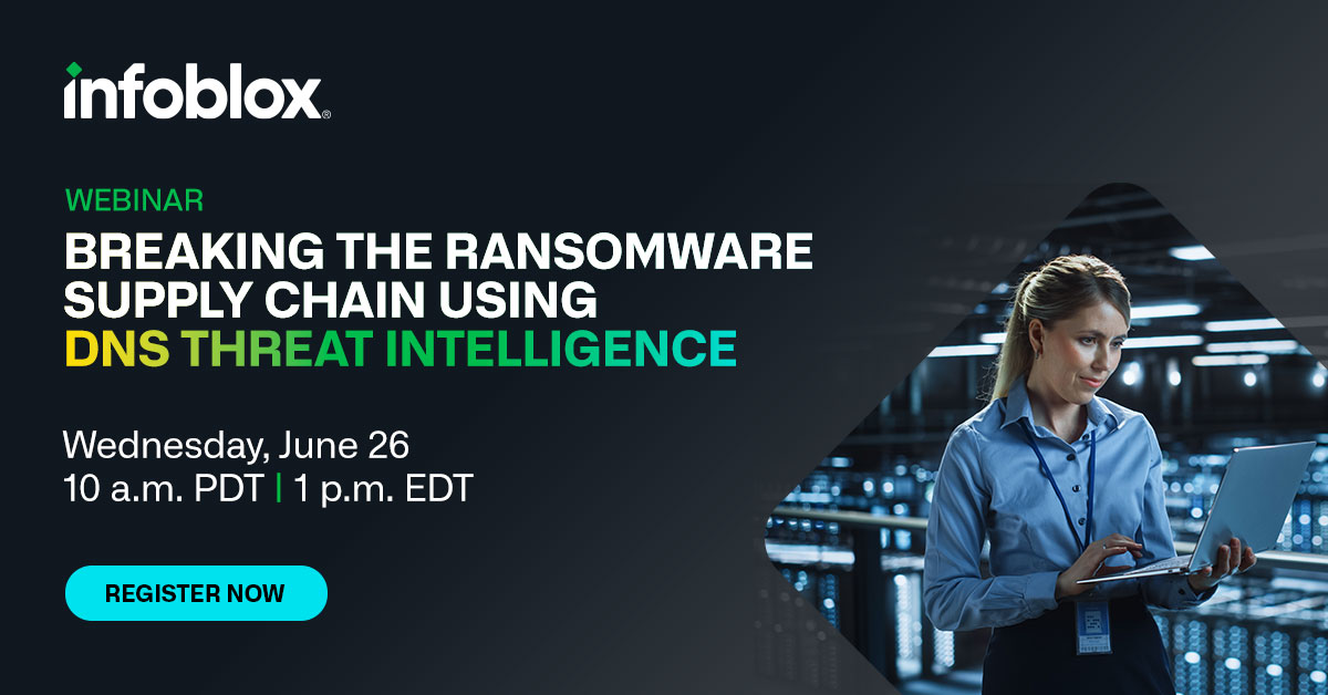 Is your organization protected against evolving threats? Don’t miss this webinar hosted by #Infoblox experts <a href="/cricketondns/">Cricket Liu</a> &amp; Krupa Srivatsan for insights on protecting your org from new AI #ransomware variants with #DNS #ThreatIntel. 

Reserve your spot:  info.infoblox.com/ams-wbr-q4fy24…