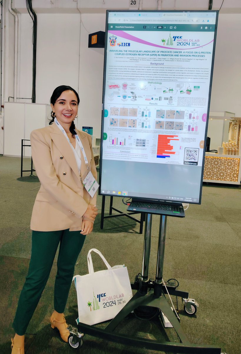 CeciliaRifs's tweet photo. Thrilled to have presented our research about molecular landscape activated by #GPER and differentation of tumor associated fibroblast from #prostatecancer stem cells in @IFClinChem π€βοΈπ https://t.co/F3MLnTR1RS