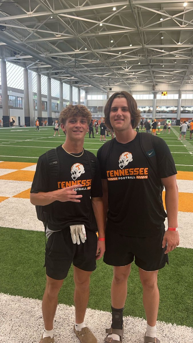 Learned a lot today at the University of Tennessee Football camp. <a href="/Rburns_11/">Riley Burns</a> Great experience and great football. <a href="/Vol_Football/">Tennessee Football</a>